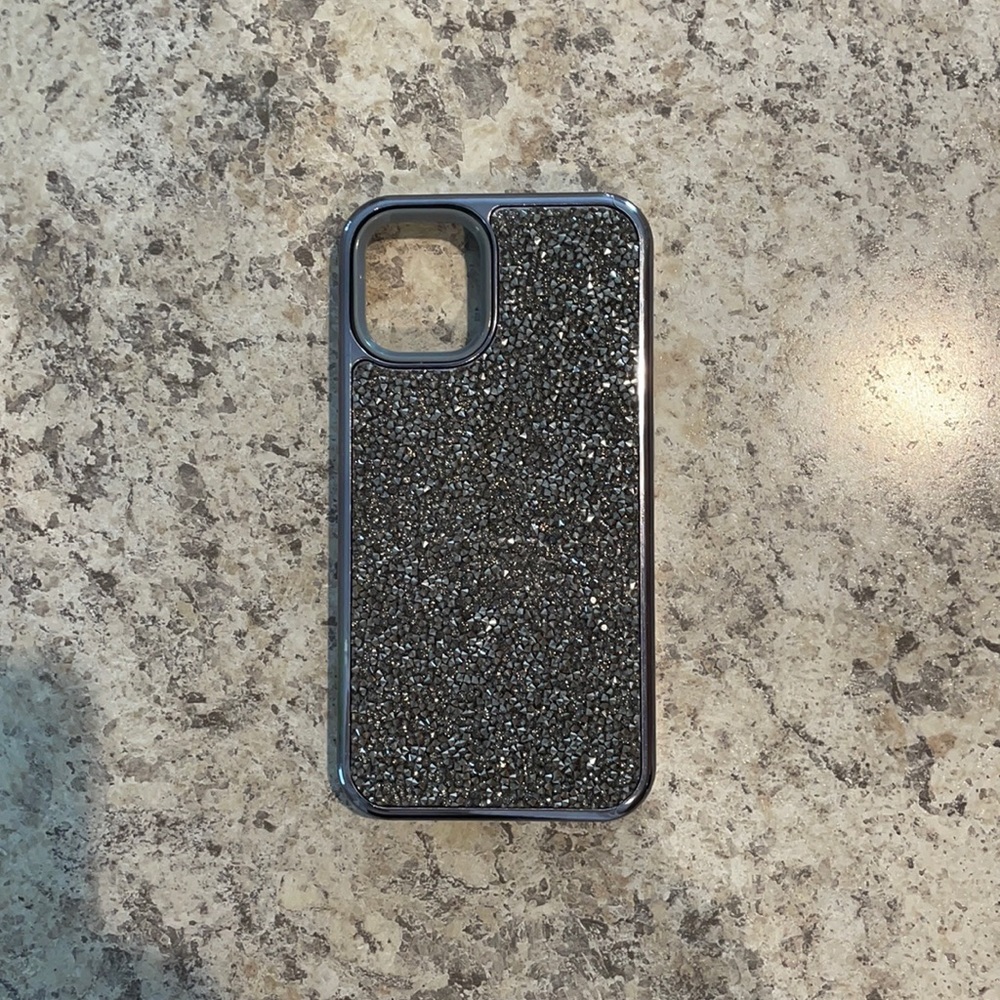 NEW! iPhone 12 mini black diamond phone case!